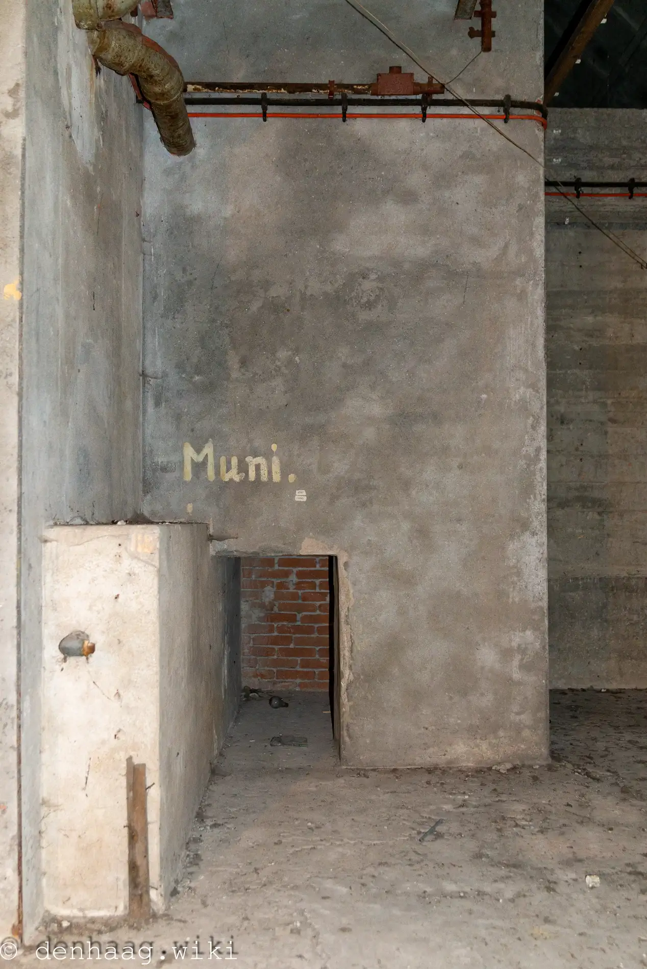 De munitie werd in een bunker in de bunker opgeslagen.